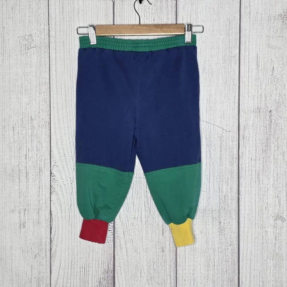 Vintage 90s Gymboree Color Block Jogger Pants Medium Primary Play Condition - M
